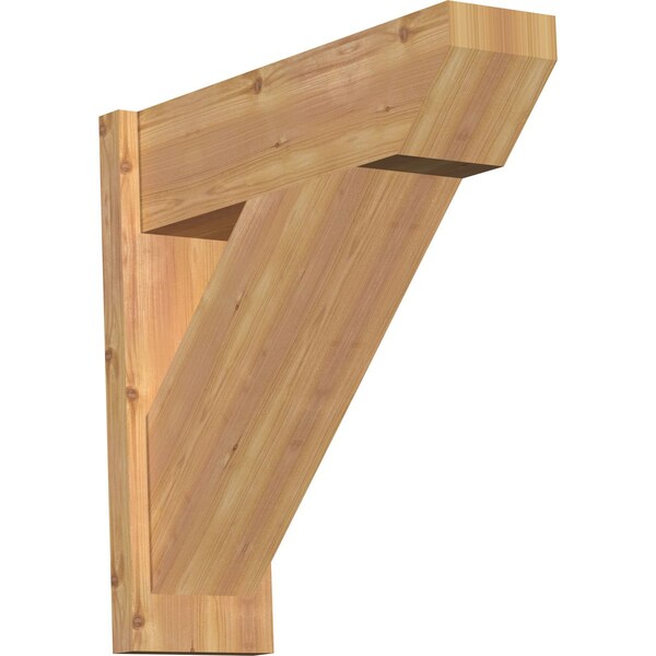 Ekena Millwork Traditional Slat Smooth Outlooker, Western Red Cedar, 7 1/2"W x 24"D x 24"H OUT08X24X24TRA06SWR - main